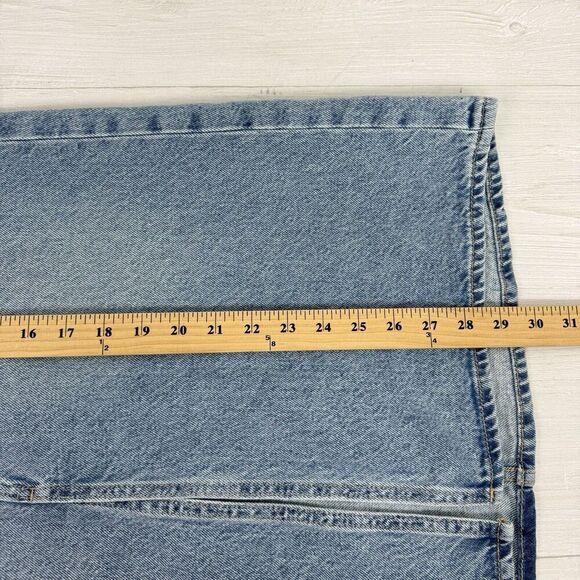 Old Navy Denim Jean Midi Skirt Size 6 Blue Light Wash Front Slit High Rise NWT - Picture 14 of 15